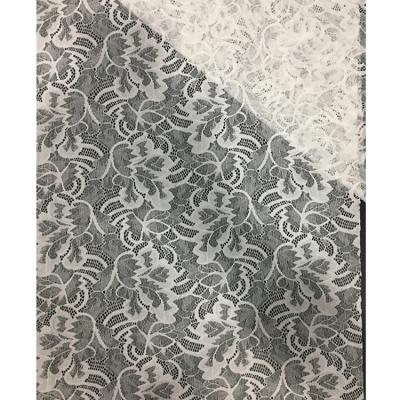 China Factory Supply Christmas Design Sustainable Nylon And Spandex Swiss Stretch Lace Fabric for sale