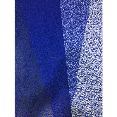 China Fujian Sustainable Discount Wholesale 100% Polyester Lace Dress Fabric With Many Colors In Stock for sale