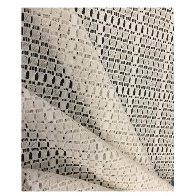 China Viable Hot Sale Square Design , Cheap Fabric Nylon / Cotton Tulle Fabric for sale