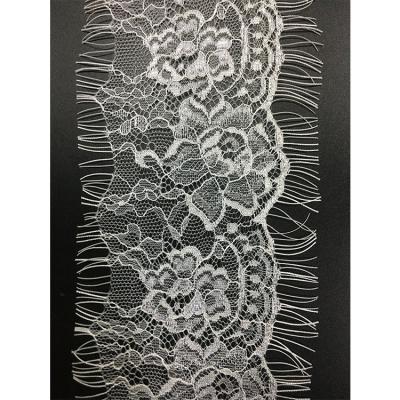 China Top Quality Viable Chantilly Fabric Eyelash French 8.5cm Lace Trim Bridal Lace By The Yard for sale