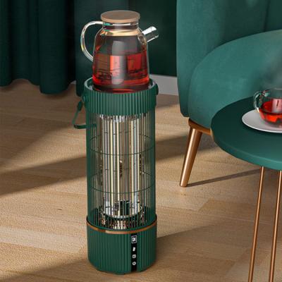 China Hot Selling 800W Portable Infrared Remote Control Portable Infrared Tube Standing Hotel Floor Carbon Halogen Electric Heater for sale