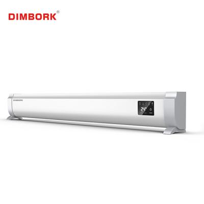 China Hotel High Efficiency Remote Control Smart Waterproof IP24 1500w Baseboard Free Standing Electric Heater for sale