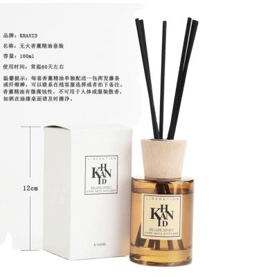 China Recyclable Eco-friendly Fashion Perfume Bottle 75Ml 165Ml Clear Glass Reed Diffuser Bottle Empty Empty for sale