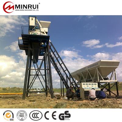 China Construction worksÂ   Minrui Prepared Concrete Plant 50m3 HZS50 Batching Plant for sale