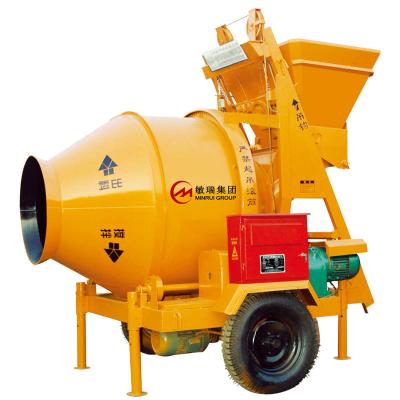 China Construction Industry China Front Loader Bucket JZC350 Small Cement Crane Concrete Mixer With Price for sale