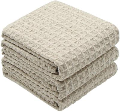 China Waffle Weave Microfiber Waffle Weave Car Care Auto Wash Detailing Polishing Towel for sale