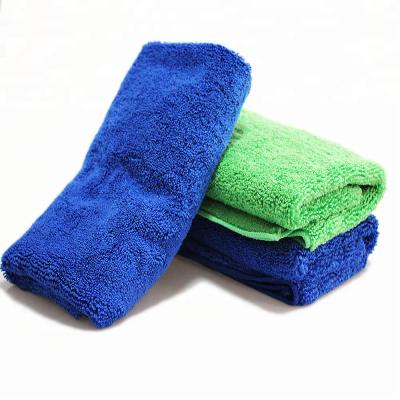 China Car Washing Microfiber Towel Car Cleaning Cloth Car Wash Towels Green for sale