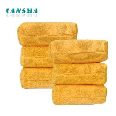 China Car Detailing Microfiber Car Applicators Car Wash Sponge Automobile Cleaning Cloths Wax Cleaning Polish Pad for sale