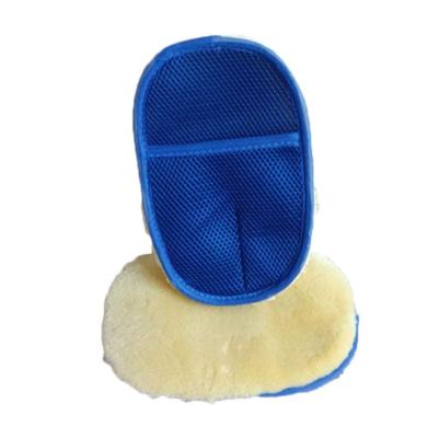 China Absorption Microfiber Fleece Car Wash Gloves Detail Dust Removal Clean Glove for sale