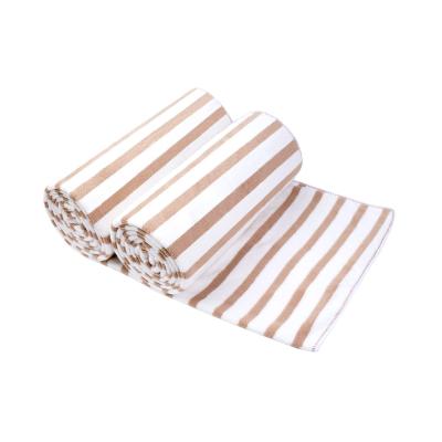 China Sports Hypoallergenic Towel Absorption Towel Quick Dry Microfiber Beach Stripe Swimming Towel for sale