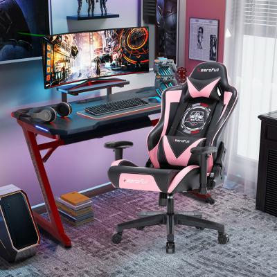 China New Design Cadeira Gamer Leather Racing Cooling Breathable Silla Gamer Gaming Chair PU for sale