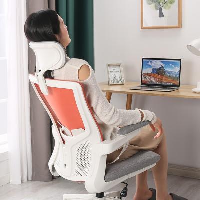 China Comfort Spinning Flip-Up Arms Mesh Chair High Back Ergonomic PC Computer Racing Chair Swivel Office Chair for sale