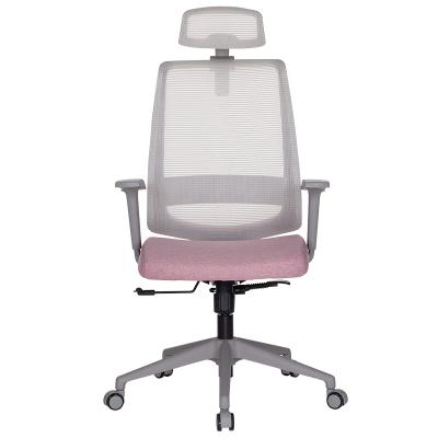 China (Height) Ergonomic Mesh High Back Chair Pink Sviwel Adjustable 360 ​​Degrees for sale