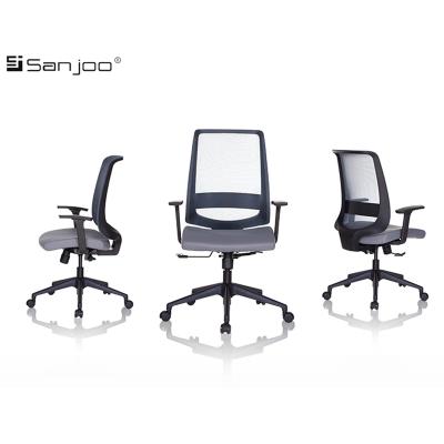 China Sanjoo Ergonomic Full Mesh Seat Chair Office Chair Rotating Adjustable Armrests With Lumbar Support for sale