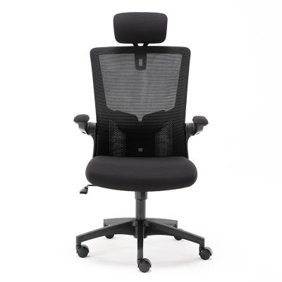 China Anji Commercial Furniture Lumbar Swivel Support Mesh Backrest Ergonomic Computer Chair for sale