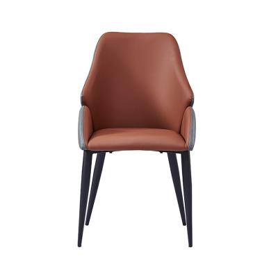 China Popular Simple Dining Chair Retro Modern Design Italian Leather Dining Chair High End Dining Chair for sale