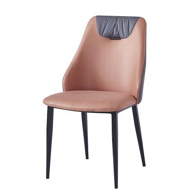 China 2022 Nordic Modern Design Chair New Cheap Home Chair Leisure Upholstered PU Chair for sale