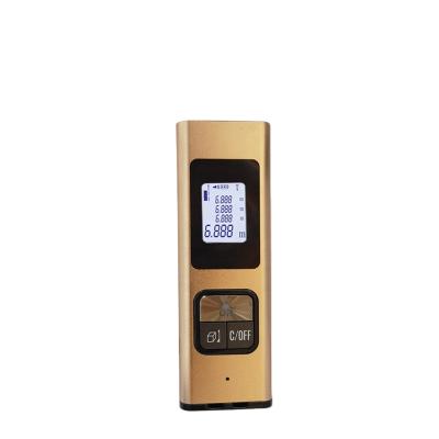 China Aluminum Portable 40m Laser Distance Meter Pocket Laser Distance Meter USB Laser Range Finder for sale