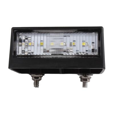 China PMMA LED 6 LED License Plate Light Lamp for Truck/Trailer/Motorcycle for sale