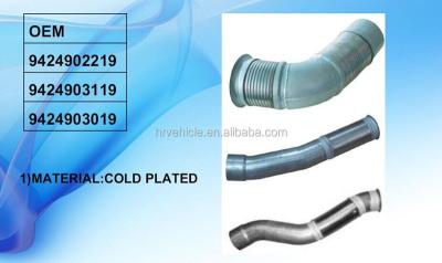 China used for actros trucks exhaust muffler pipe 9424902219 9424903019 for actros trucks for sale