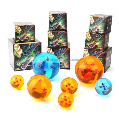 China Japan shape Model Toy Gift For Collectible DragonBall Fans 7.6cm 1-7stars Crystal Ball Goku Dragonball Balls Anime for sale