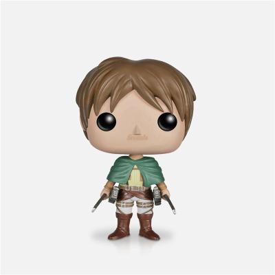 China Sromda Funk POP Vinyl Figure Eco-Friendly Attack On Titan #20 Eren Jaeger #235 Levi #21 Mikasa Collectible Model Toys for sale