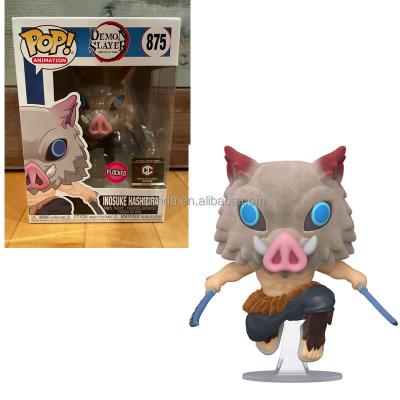 China Cartoon Toy Hot Anime Funk POP Figure Demon Slayer #867 Tanjiro Kamado #875 #870 Inosuke Hashibira PVC Action Number Collectible Model Toys for sale