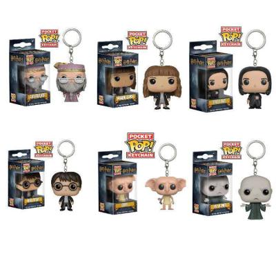 China Harry Potte Pocket POP Key Chain Hermione Ron Dobby Dumbledore Voldemort Vinyl Keychain Dumbledore Voldemort Hot Collectable Decoration/Gift/Model Toys for sale