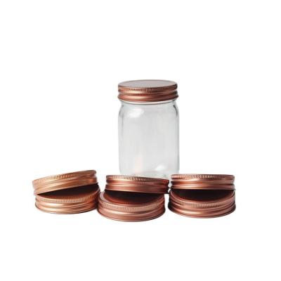 China Sustainable Hermetically Sealed 12oz Round Mason Jar Storage Jar Hermetically Sealed Split Tops For Canning Food for sale