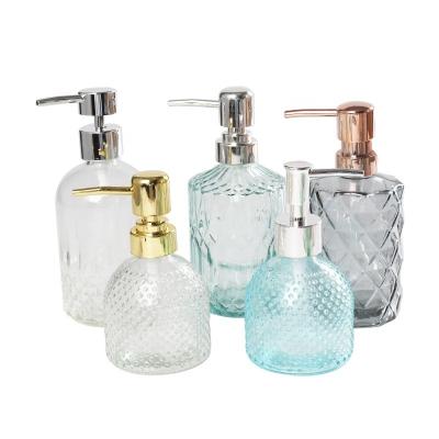 China Garment 200ml 4pcs Modern Style Glass Bathroom Accessories Set for sale