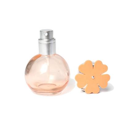 China Wholesale Empty Garment Round 30ml Spray Perfume Bottle Glass With Sprayer Lid for sale