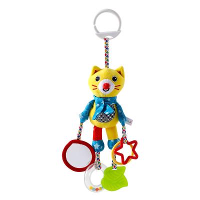 China Eco-Friendly Infant Baby Rattle Plush Toy With Teether Plush Toy Toddler Wind Chime for sale