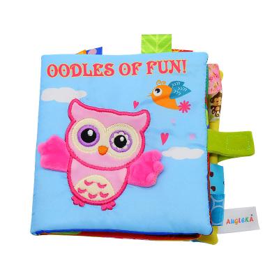 China Educational Preschool Toys Baby Educational Kindergarten Early Learning Animal Cloth Book For Children for sale