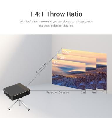 China 150ANSI Lumens Smart Pico DLP Projector Wifi Mini Pocket 3d Android 480P for sale