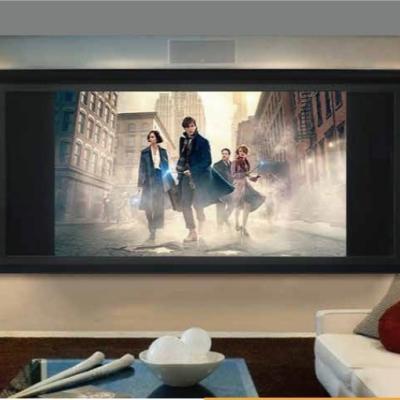 China Large Multimedia Interactive Projector Screen Pull Down For Classroom Customized for sale