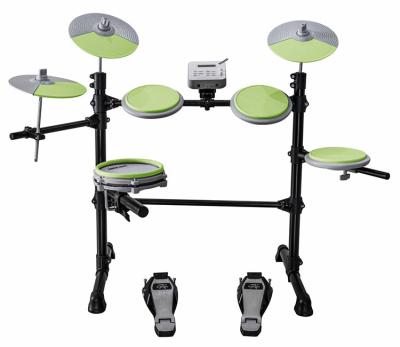 China Custom High Quality Best Silica Head Drums Sets Professional Electronic Drums Kit with Five Drums and Three Cymbals for sale