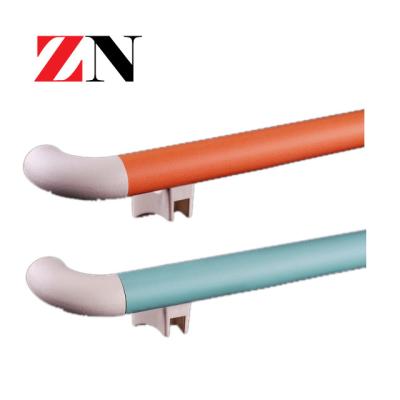 China Modern Hospital Corridor Railing With PVC And Aluminum Alloy Hospital Corridor 38 Handrails PVC Safe Medical Anti-collision Handrail for sale