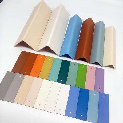 China Many Modern Color Choices Customize Size L Shape PVC Plastic Rectangle Wall Corner Guards for sale