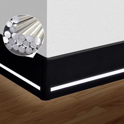 China Free Sample High Quality Aluminum Alloy Baseboard Wall Flooring Skirting LED Skirting Board Light Skirting Lighting for sale