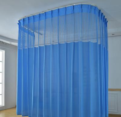 China Fire Retardant 100% Polyester Hospital Medical Bed Partition Curtain for sale