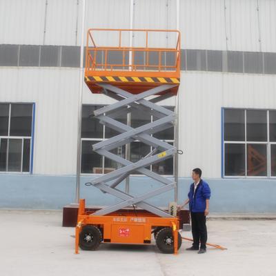 China Low Noise Battery Operated Mobile Scissor Lift Electric Hydraulic Scissor Platform for sale