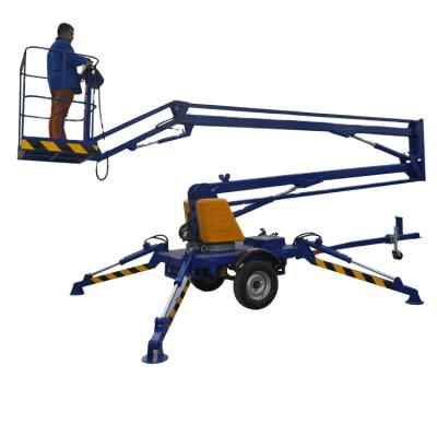 China Factory Mobile Lift Mobile Compact Boom Lift Towing Platforms For Sale for sale