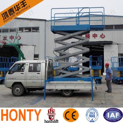 China Hydraulic aerial truck mounted aerial work vehicle access platform table scissor lift for sale