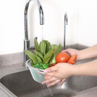 China Stainless Steel Sustainable Washing Fruit Basket Kichen Use Vegetable Strainer Strainer for sale