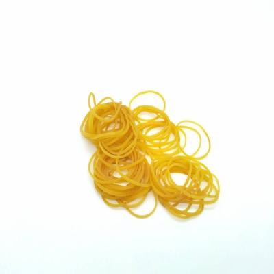 China Direct Selling Rubber Medium Yellow 20g Elastic Bands For Money/Office/School for sale