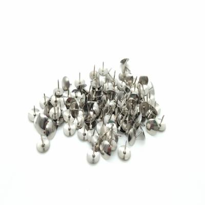 China Factory Supply 120pcs Silver Metal Finishing Thumb Tips Stationery Pins For Office School for sale