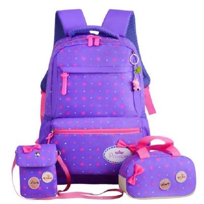 China Free Shipping Waterproof Waterproof Wear Star Printing Kids School Bags Pencil Bag Three Set Bag Kids Backpack For Teenage Girls for sale