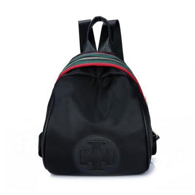 China 2019 Fashion Black Oxford Cloth Student Anti-theft Small Backpack Lady Canvas Bag for sale