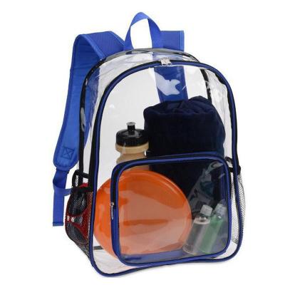 China 2019 Top Selling Fashion Waterproof PVC Waterproof Clear Transparent School Bags Backpack Customized for sale