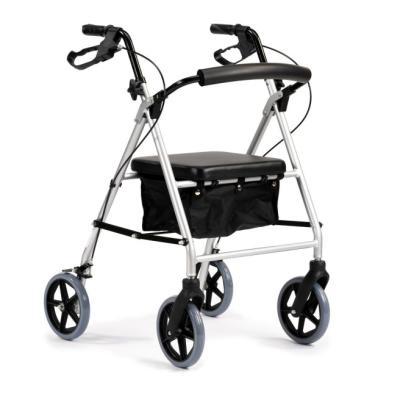 China Aluminum Rollator Foldable Aluminum Frame With Removable Back Support For Adults TRA04 for sale